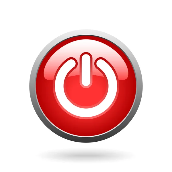Vector botón rojo — Vector de stock