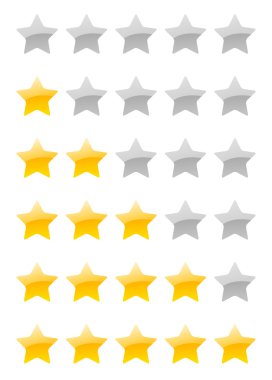 vektör rating yıldız