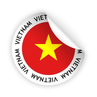 vektör bayrak bükülmüş sticker