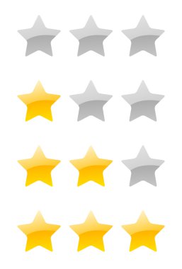 vektör rating yıldız