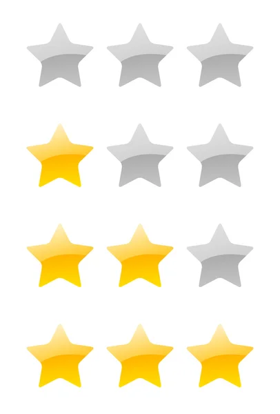 Vector rating stars — Stock Vector