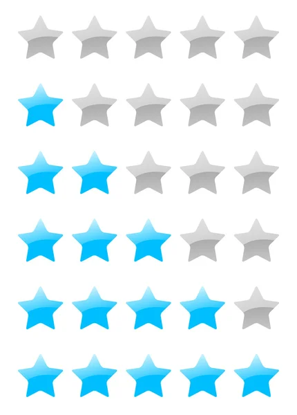 Vector rating stars — Stock Vector