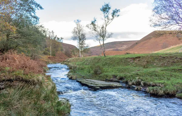 Вид Рядом Slippery Stones Derwent Valley Пик Дистрикт Великобритания — стоковое фото