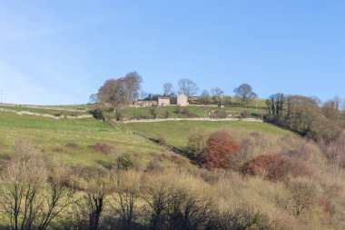 Monsal Trail yürüyüşü, bisiklet ve ata binme yolu Peak District Ulusal Parkı, Derbyshire, İngiltere.
