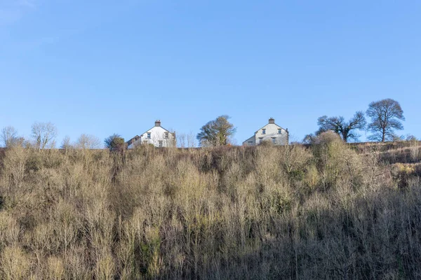 Szlak Monsal Ścieżka Spacerowa Rowerowa Konna Parku Narodowym Peak District — Zdjęcie stockowe