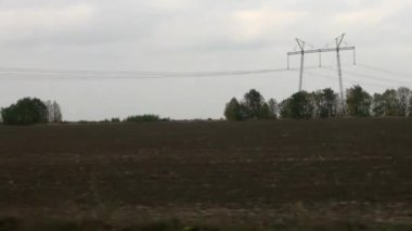 Karayolu boyunca sonbahar sahne