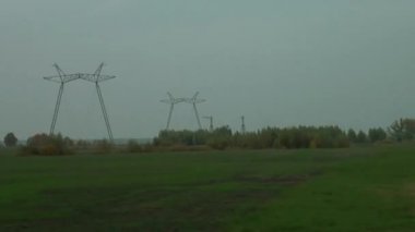 Karayolu boyunca sonbahar sahne