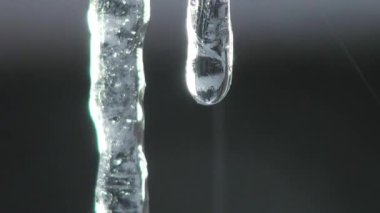 Damla buz sarkıtları bahar ısı soğuk sonbahar