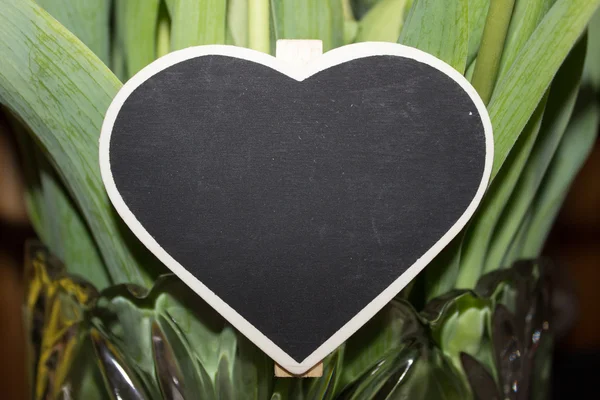 kalp şekilli yazı tahtası