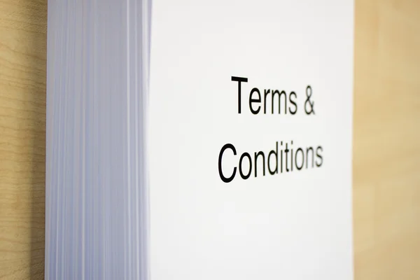 Termes et conditions Photos De Stock Libres De Droits