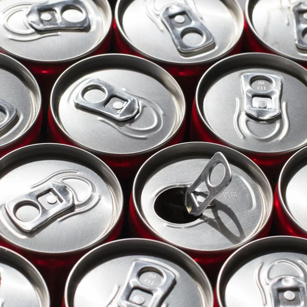 Latas de refrigerante — Fotografia de Stock