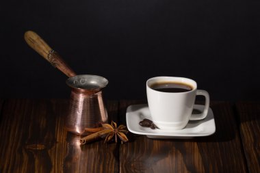 fincan kahve ve Türk ot