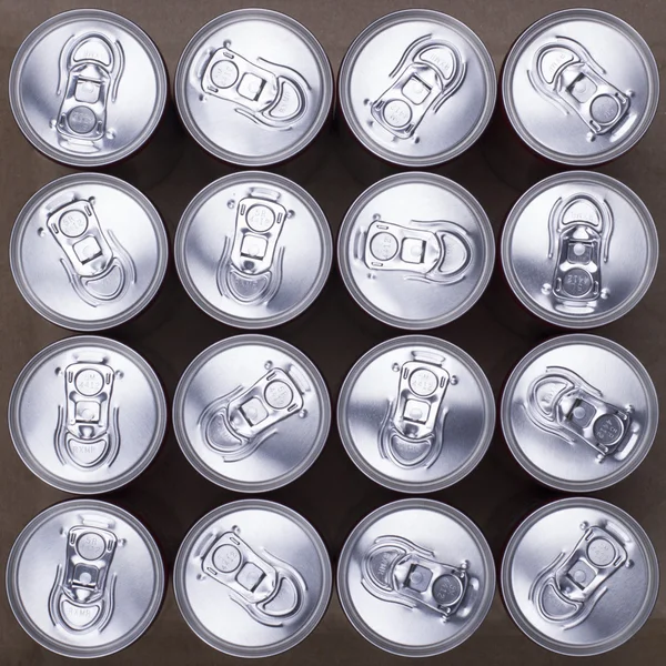 Latas de bebidas . — Fotografia de Stock