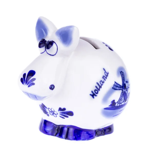 Blue Cow moneybox — Stock Photo, Image