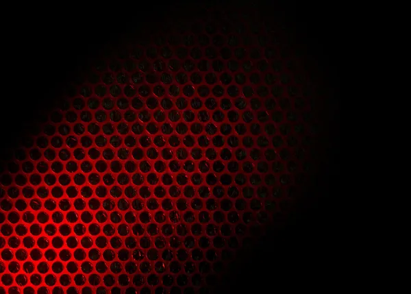 Envoltura de burbuja iluminada por luz roja . —  Fotos de Stock