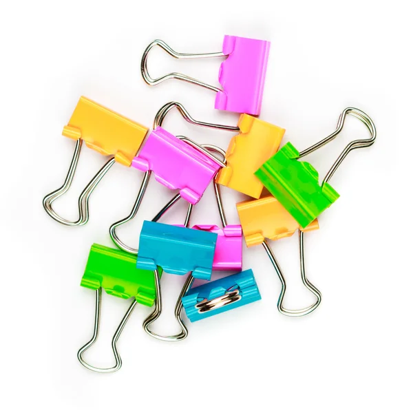 Kleurrijke paperclips — Stockfoto