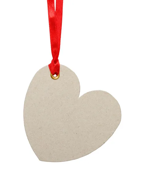 Heart shaped tag — Stock Photo, Image