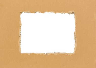 yırtık karton çerçeve