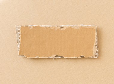 Parçalanmış karton parçası