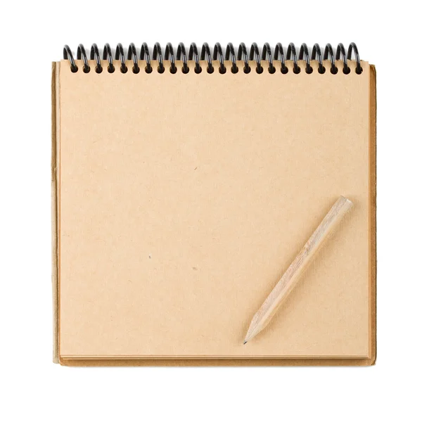 Brown paper notepad — Stock Photo, Image