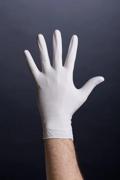 試験のラテックス手袋 — ストック写真