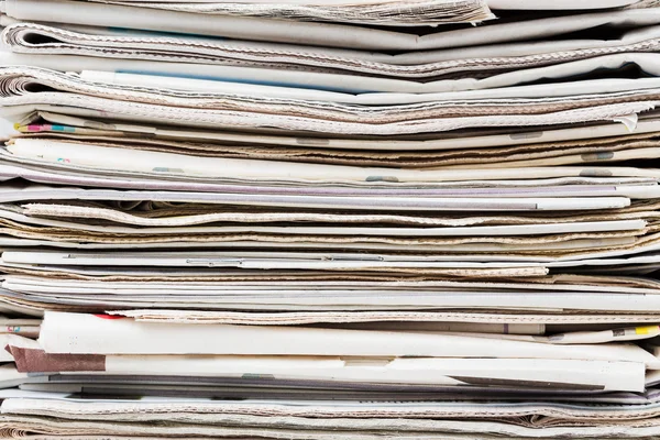 Stack of newspapers — Stock Photo, Image