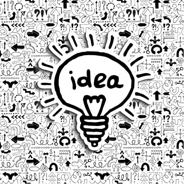 ok simgesine ampul arka plan dolu.