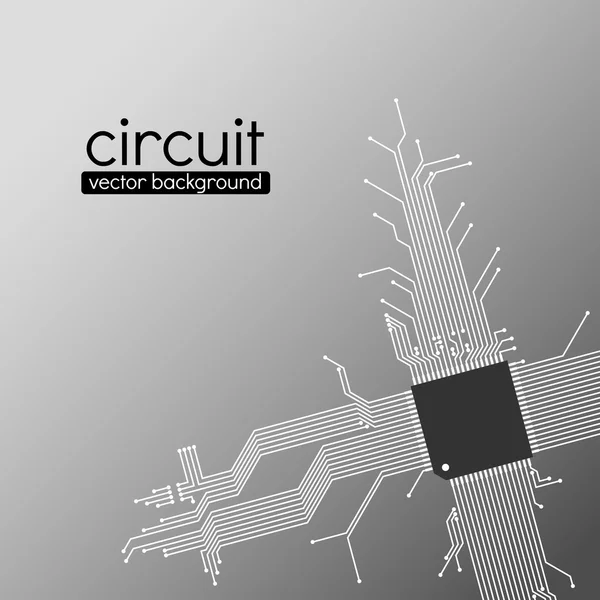 Circuit board vector background — Stock Vector