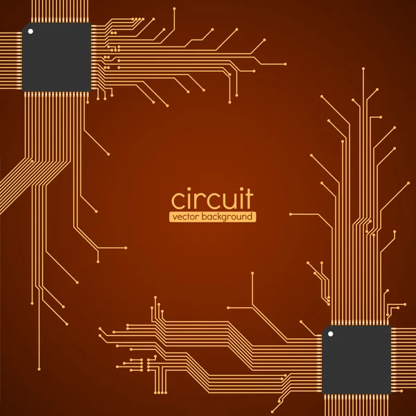 Circuit board vector background — Stock Vector
