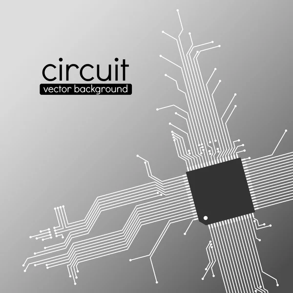 Placa de circuito vector fondo — Vector de stock