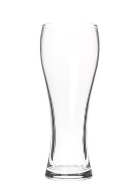 Boş bira bardağı.