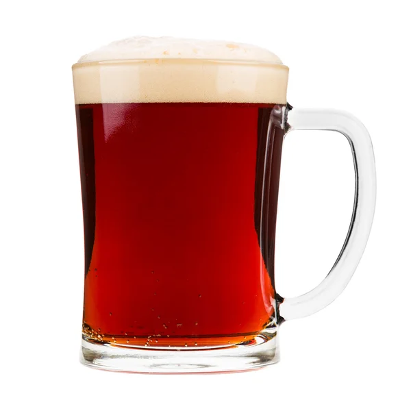 Caneca de cerveja vermelha — Fotografia de Stock