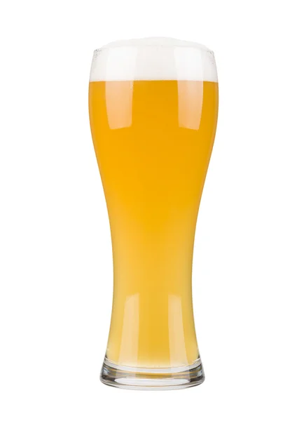 Witbier glas — Stockfoto