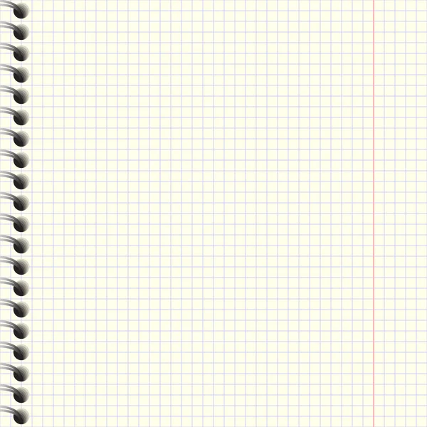 Textura de papel de caderno . — Vetor de Stock