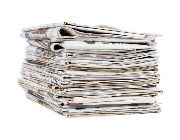 Stack of newspapers — Stock Photo, Image