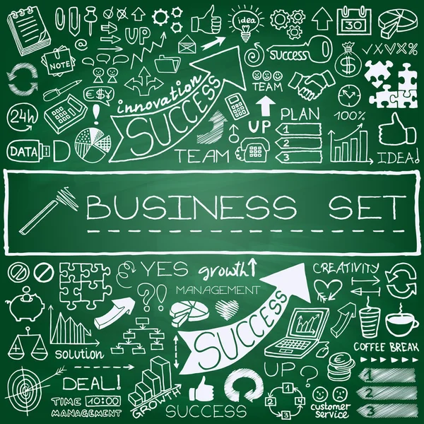 El çizimi iş simgeleri ayarlandı