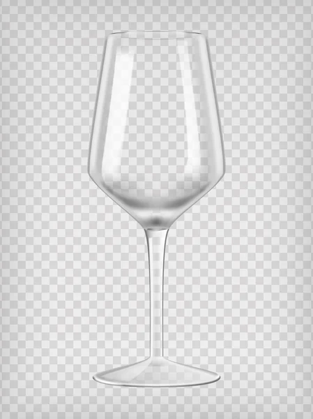 Άδειο ποτήρι κρασιού — Διανυσματικό Αρχείο