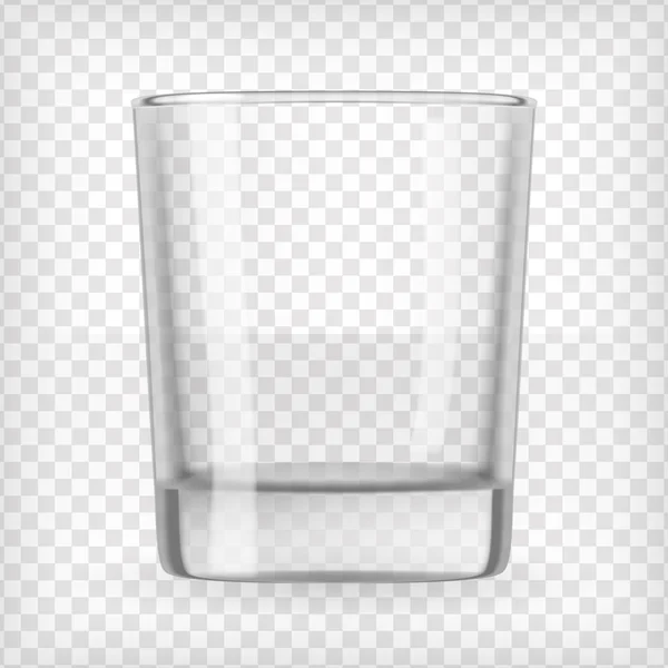 Prázdné sklo. — Stockový vektor