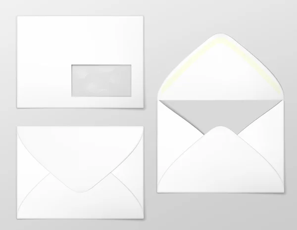 Envelopes em branco . — Vetor de Stock