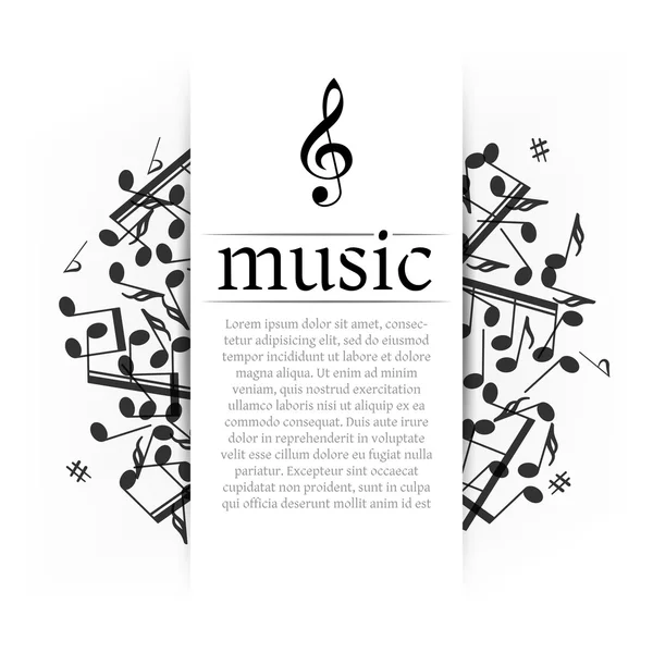 Contexte musical — Image vectorielle