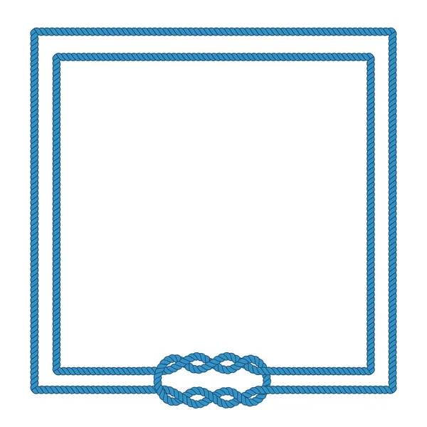 Sailor rep knut bild ram — Stock vektor