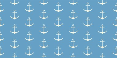 Geometrik gemi çapaları ile donanımsız desen