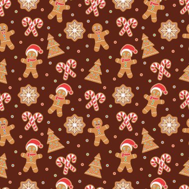 Zencefilli adam kurabiyeleriyle kusursuz Noel deseni