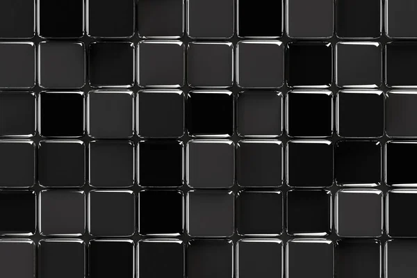 Abstract geometric background with glossy cubes structure — Stock Photo, Image