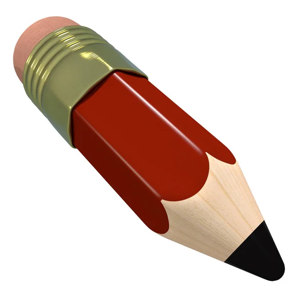 Cute cartoon pencil — Stock Photo, Image