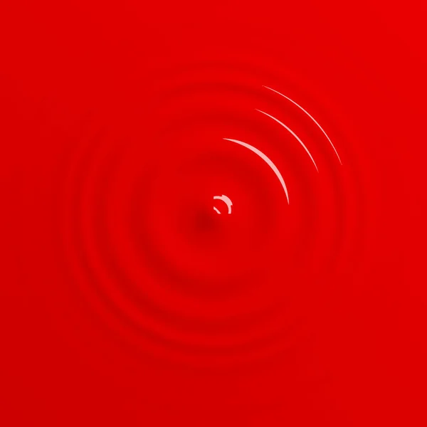 Red Blood Paint Drop Falling Surface Background Creating Ripple Splashing — Stock Vector