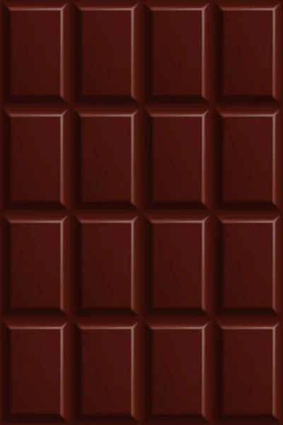 Tmavá Hořká Čokoláda Vzor Bezešvé Mléčná Čokoláda Čtverce Pozadí Sladký — Stockový vektor