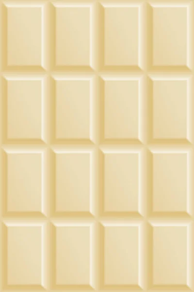 Witte Chocolade Naadloze Patroon Melkchocolade Pleinen Achtergrond Zoete Dessert Behang — Stockvector