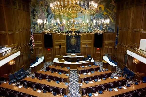 Indianapolis, Indiana, ABD 20 Temmuz 2021: Indiana Eyalet Başkenti Temsilciler Meclisi