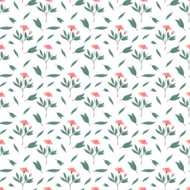 Düz çiçek deseni ya da iz